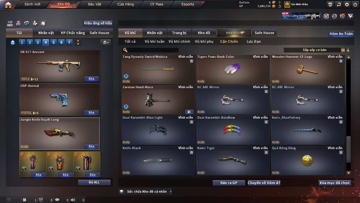 shop acc cf uy tin gia re